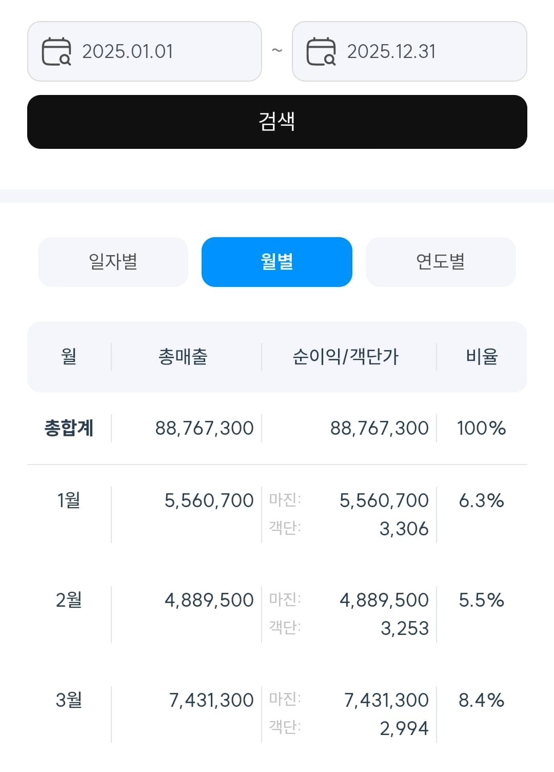 매출 증빙 1