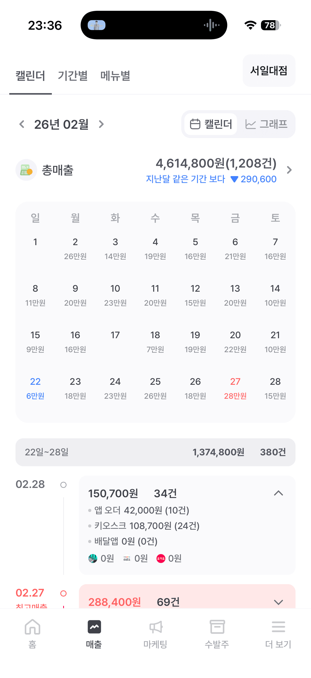 매출 증빙 5